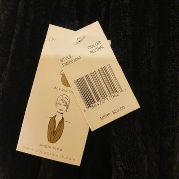 Collection 18 - Black Infinity Scarf - Picture 5 of 7